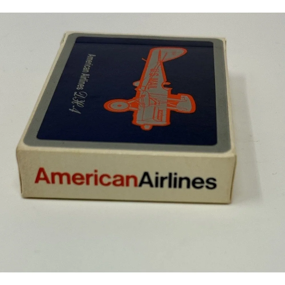 Vintage American Airlines Deck of Playing Cards DH-4 Airplane US Mail